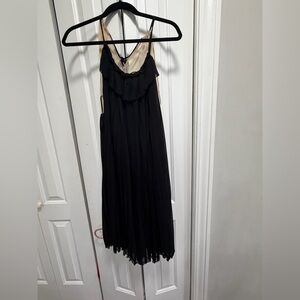 McGinn Black Pleated Dress